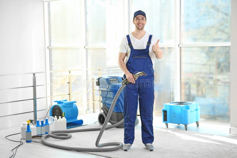 Dry Cleaner`s Employee Working Stock Image Image of equipment, home