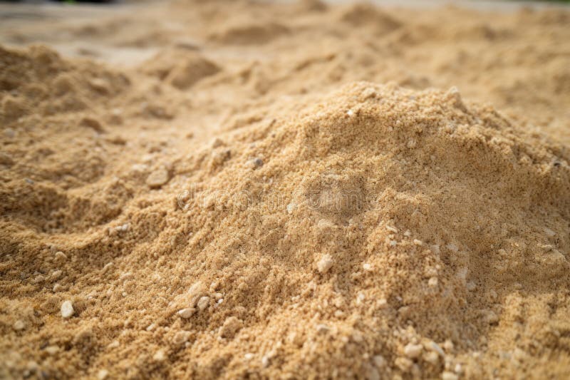 Dry, coarse sand used for soil amendment royalty free stock photos