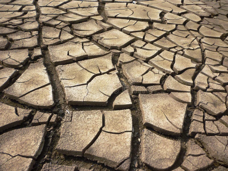 Dry cracked earth background