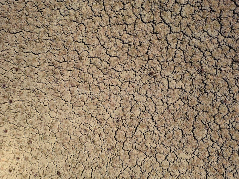 Dry and cracked lake bed due to global warming and drought royalty free stock images
