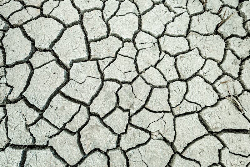Dry Cracked Lake Bed stock photo