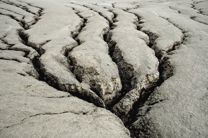 Dry cracked land stock image