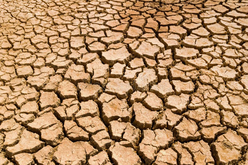 Dry Cracked Orange Stony Soil, Top View Stock Image Image of accident