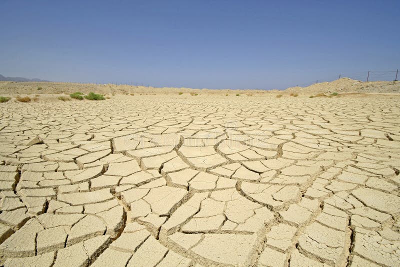 Dry desert in red sea region