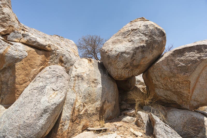 Dry desert rocks stock image. Image of formation, rock 277881143