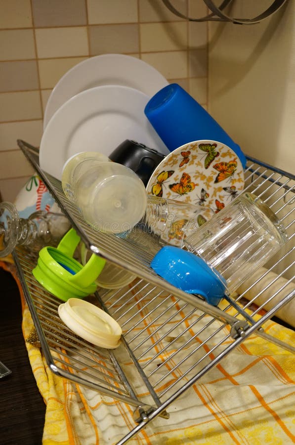 Dry dishes stock photo. Image of glasses, kitchen, household 51353220