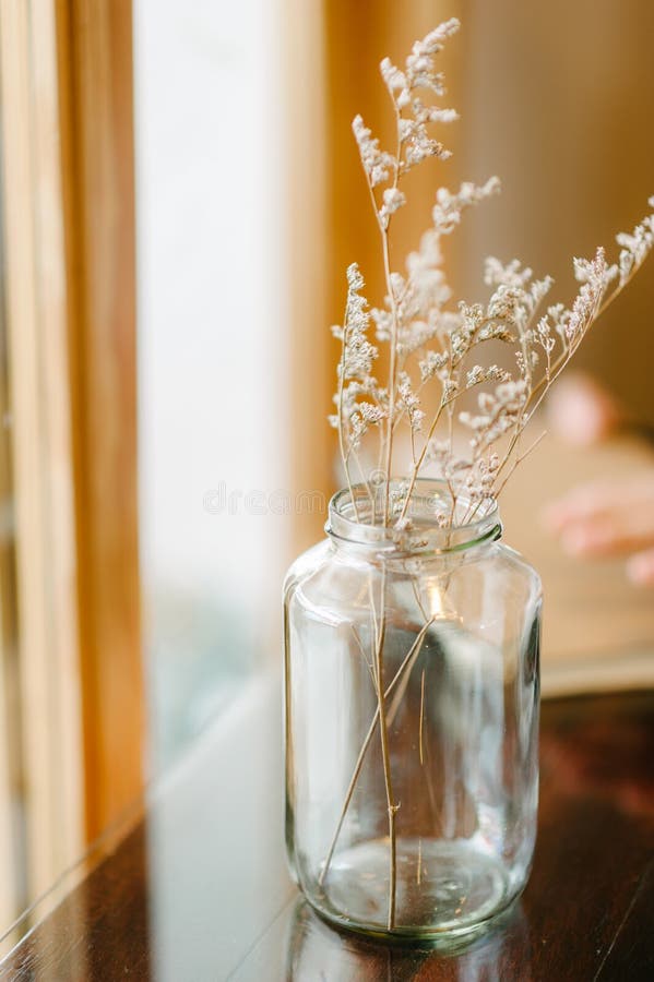 Dry flower home decoration stock photo. Image of design 44640678