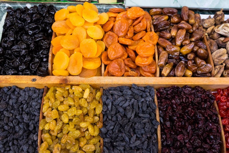 Dried fruit mix at food product market 1