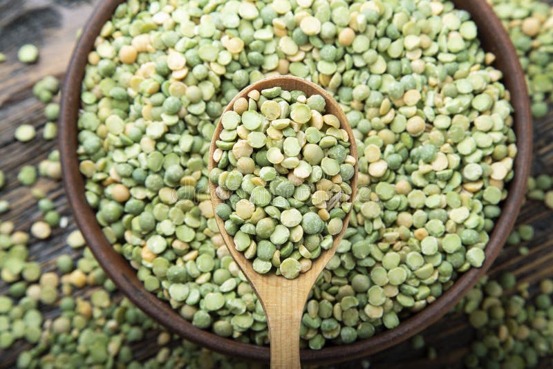 Dry green peas in a plate stock photo. Image of dried 165445840