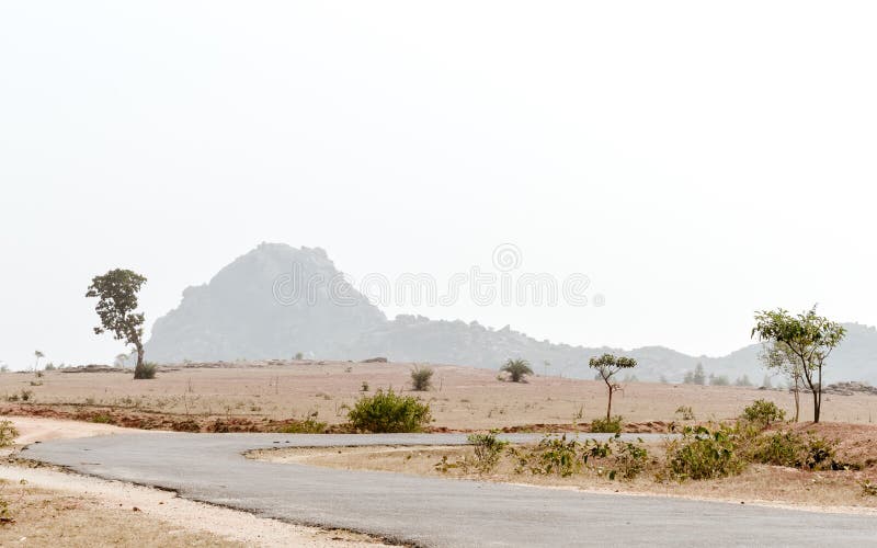 Dry hilly Semi-arid area of Chota Nagpur plateau of Jharkhand India. Land degradation happen due to climate change, which effects