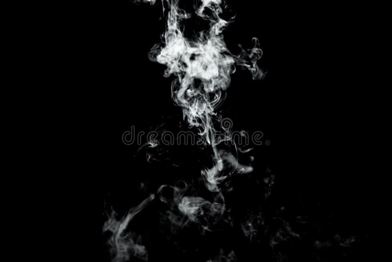 Dry Ice Smoke Floating in the Air, Black Background Stock Image Image