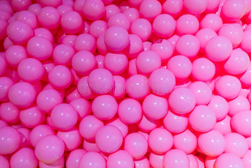 Dry Pool Filled with Pink Plastic Balls Stock Image Image of birthday, graphic 147610197