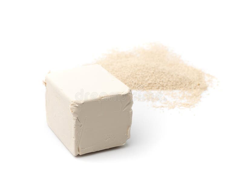 Dry and Raw Compressed Baking Yeast Stock Image Image of dehydrated