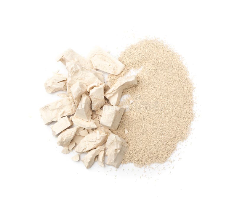 Dry and Raw Compressed Baking Yeast Stock Photo Image of baking, pile