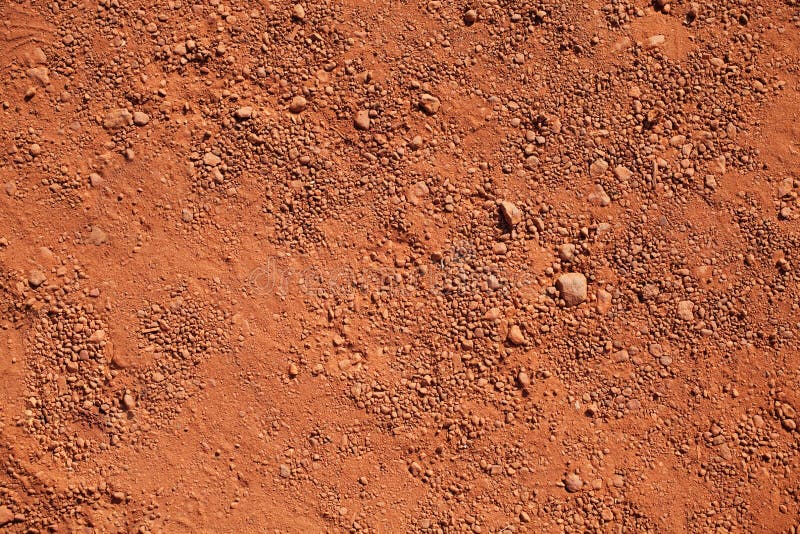 Dry red clay
