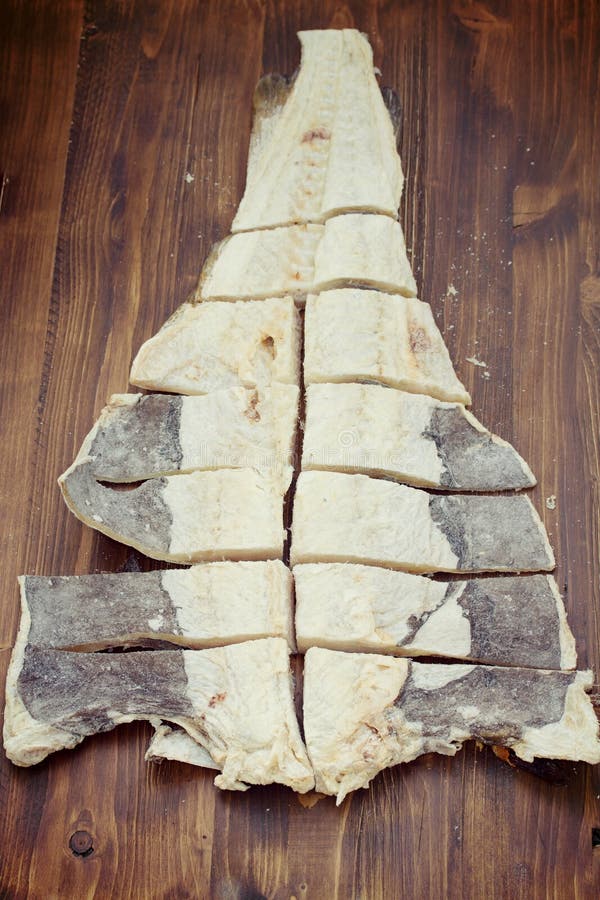 Dry salted cod fish stock photo. Image of portion, salt 70502554