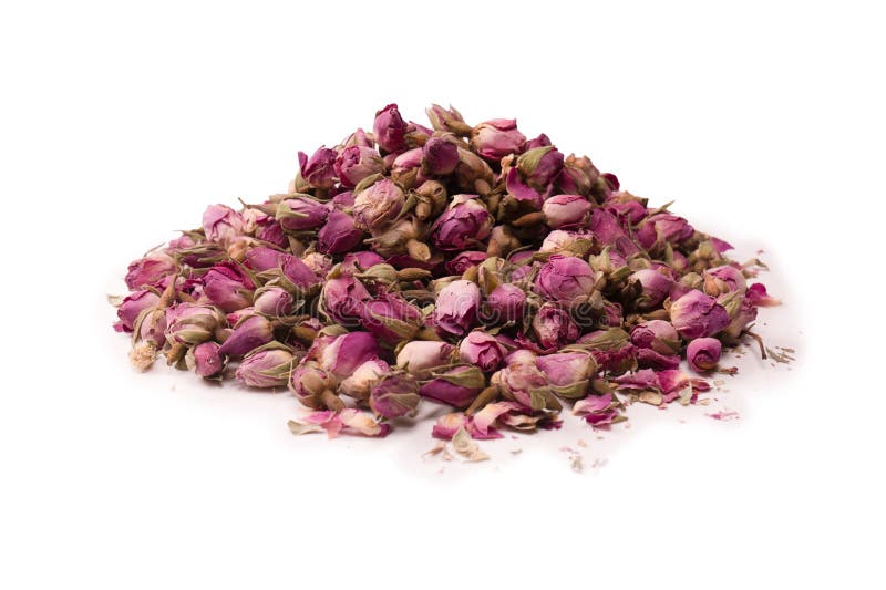 Dry Tea Roses Isolated on White Background Stock Photo Image of aromatherapy, ingredient