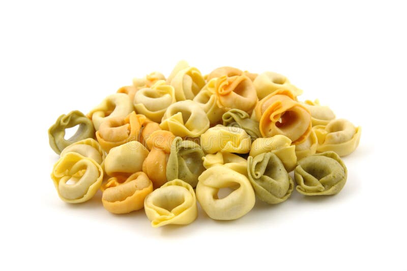 Dry tortellini tricolore