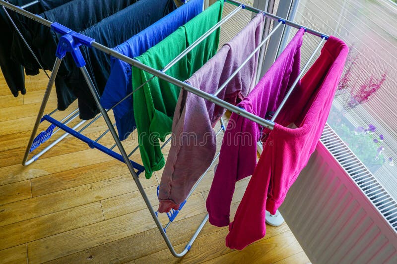 Wet clothes hanging rail sale