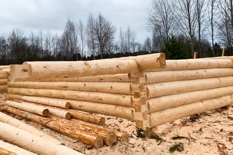 Construction Site Log Cabin Stock Photos Download 397 Royalty