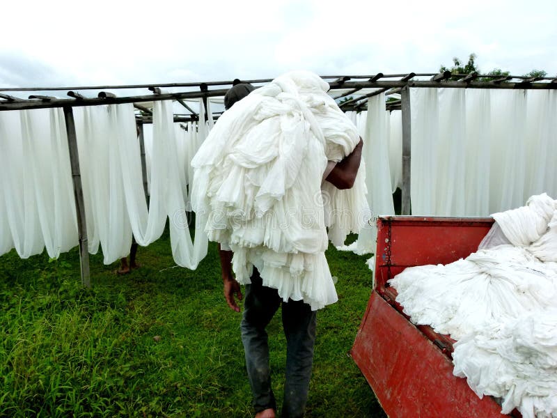 Drying fabrics editorial image. Image of sukoharjo, fabrics 57427705