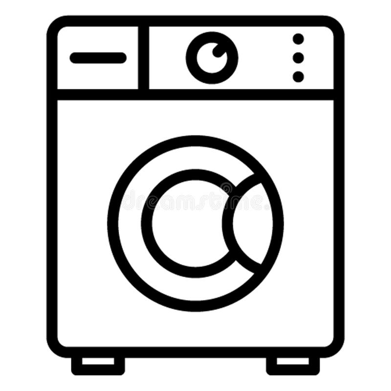 Drying Laundry Isolated Vector Icon Fully Editable Stock Vector