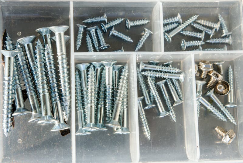 Drywall screws kit stock photo. Image of improvement 37809528