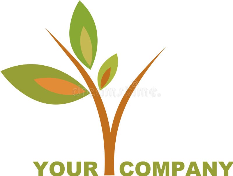 Drzewny logo ilustracji Drzewny logo ilustracji