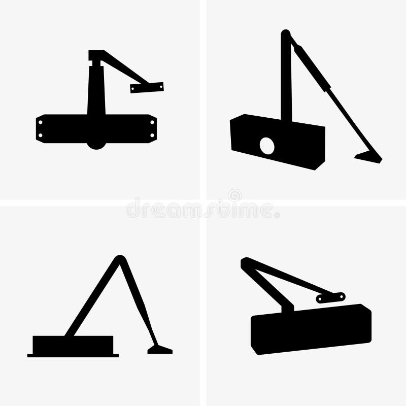 Drzwiowi closers ilustracji Drzwiowi closers ilustracji