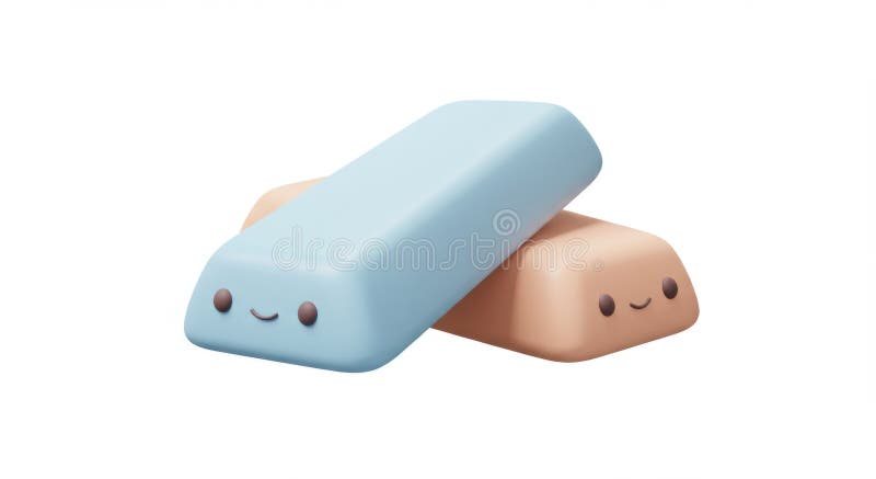 Gume de șters adorabile, generate de AI royalty free illustration