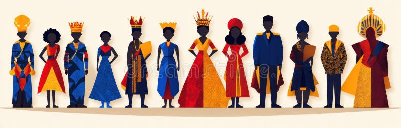 An image that celebrates Commonwealth Day in a vibrant and colorful way The image should feature a diverse group of peop vector illustration