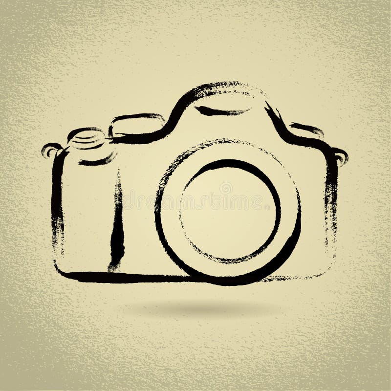 DSLR Camera with Brushwork