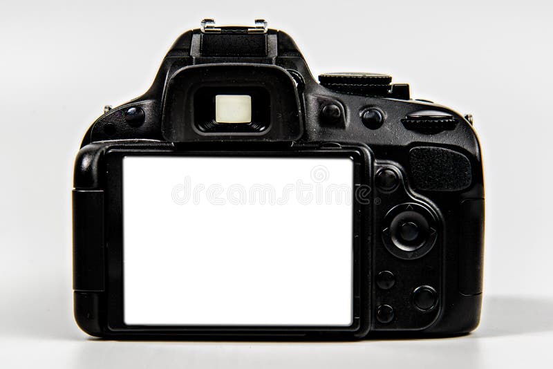 DSLR kamera z pustym ekranem dla plasowania