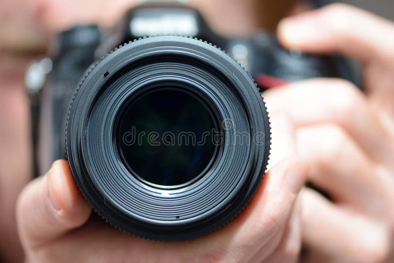 DSLR kamery obiektyw zdjęcia stock