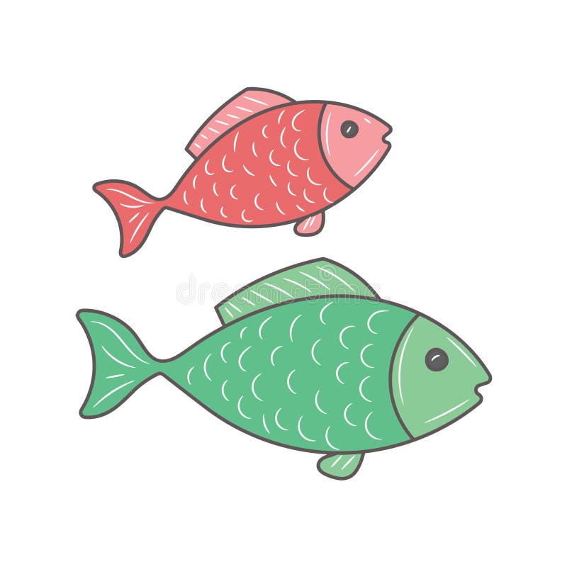 simple fish clip art