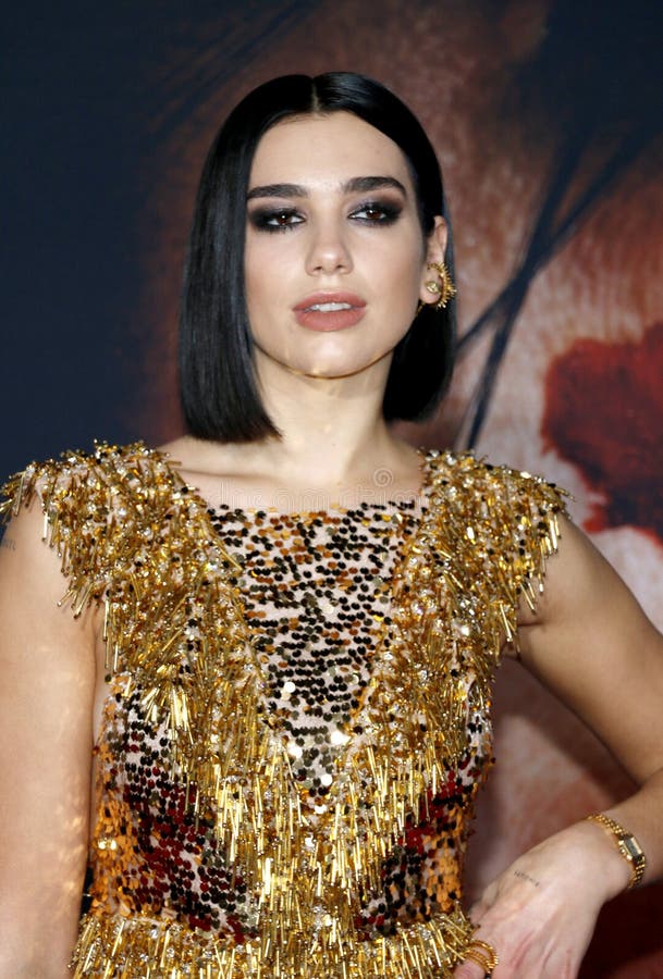 Dua Lipa at the Los Angeles premiere of `Alita: Battle Angel` held at the Regency Village Theatre in Westwood, USA on February 5, 2019.