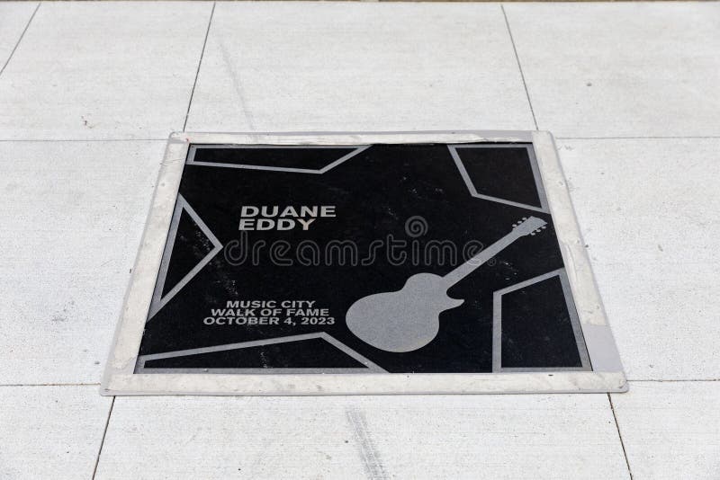 Duane Eddy star on the Music City Walk of Fame in Nashville, TN