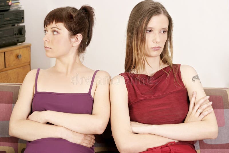 Duas raparigas fotos de stock
