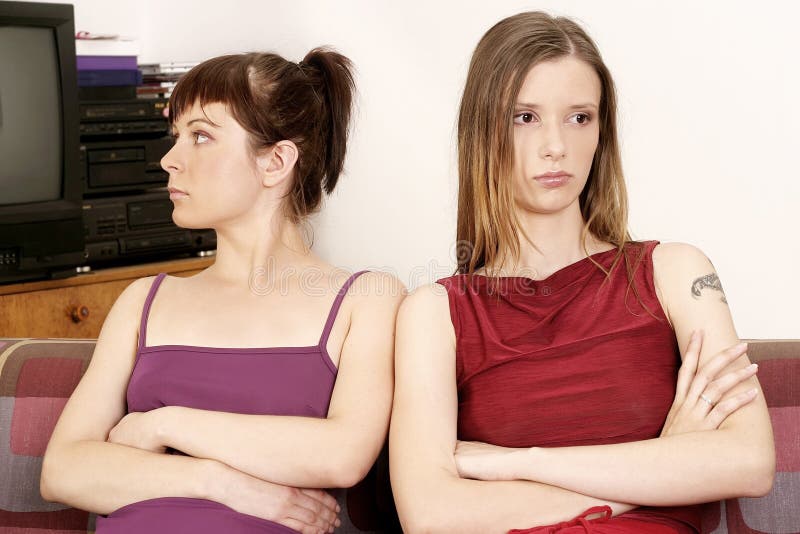 Duas raparigas fotos de stock royalty free
