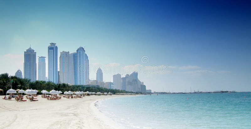 Dubai beach stock photo Dubai beach stock photo