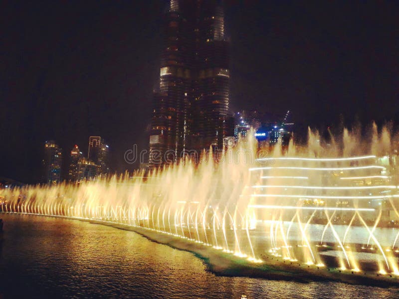 Dubai fountains stock images Dubai fountains stock images