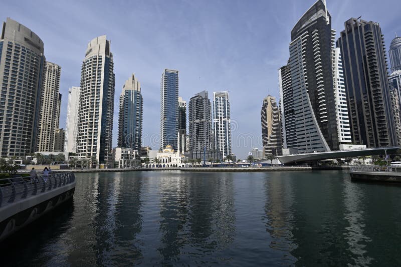 Dubai Marina Residential Area Editorial Photography Image of tourists