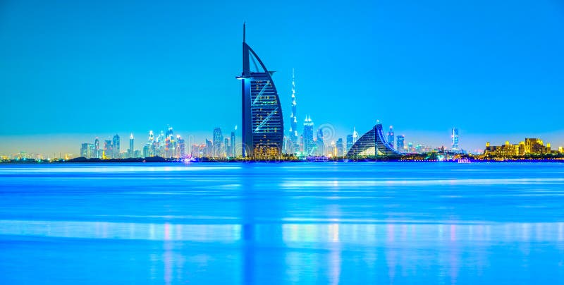 Dubai Skyline, Dubai, UAE stock photo Dubai Skyline, Dubai, UAE stock photo