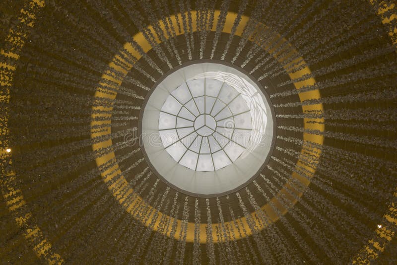 Dubai Mall Rooftop View from Inside Stock Image Image of public