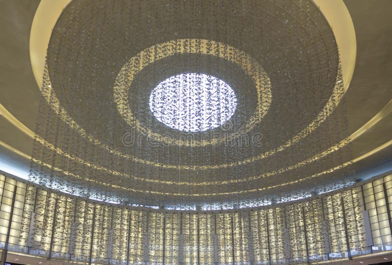 Dubai Mall Rooftop View from Inside Editorial Photography Image of