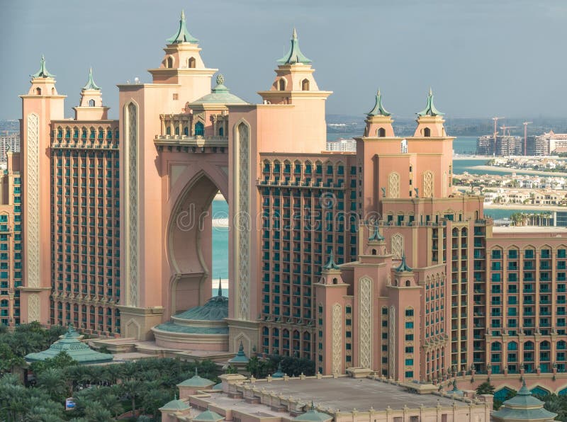 DUBAI, UAE - NOVEMBER 23, 2016: Atlantis hotel in Dubai, UAE. At stock images DUBAI, UAE - NOVEMBER 23, 2016: Atlantis hotel in Dubai, UAE. At stock images