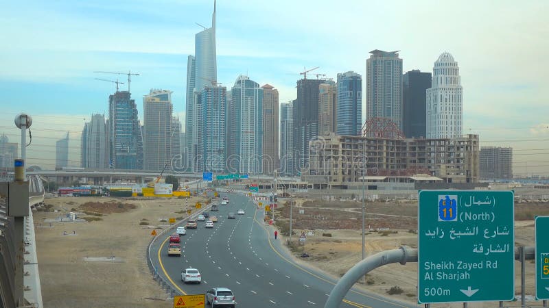DUBAI, UAE - NOVEMBER 2018 : Skyscrapers,Dubai skyline royalty free stock image DUBAI, UAE - NOVEMBER 2018 : Skyscrapers,Dubai skyline royalty free stock image