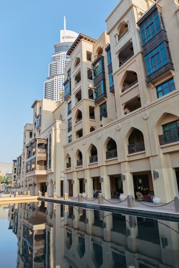 View of Palace Hotel in Dubai, UAE Stock Image - Image of building