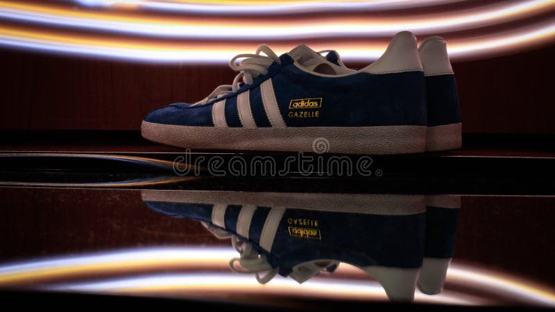 Adidas Gazelle Originals Shoes Sneakers Royal Blue/White/Gold S76227 Men's 9