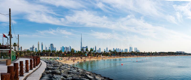 Dubai, United Arab Emirates - November 24, 2018: Panoramic view stock photos Dubai, United Arab Emirates - November 24, 2018: Panoramic view stock photos